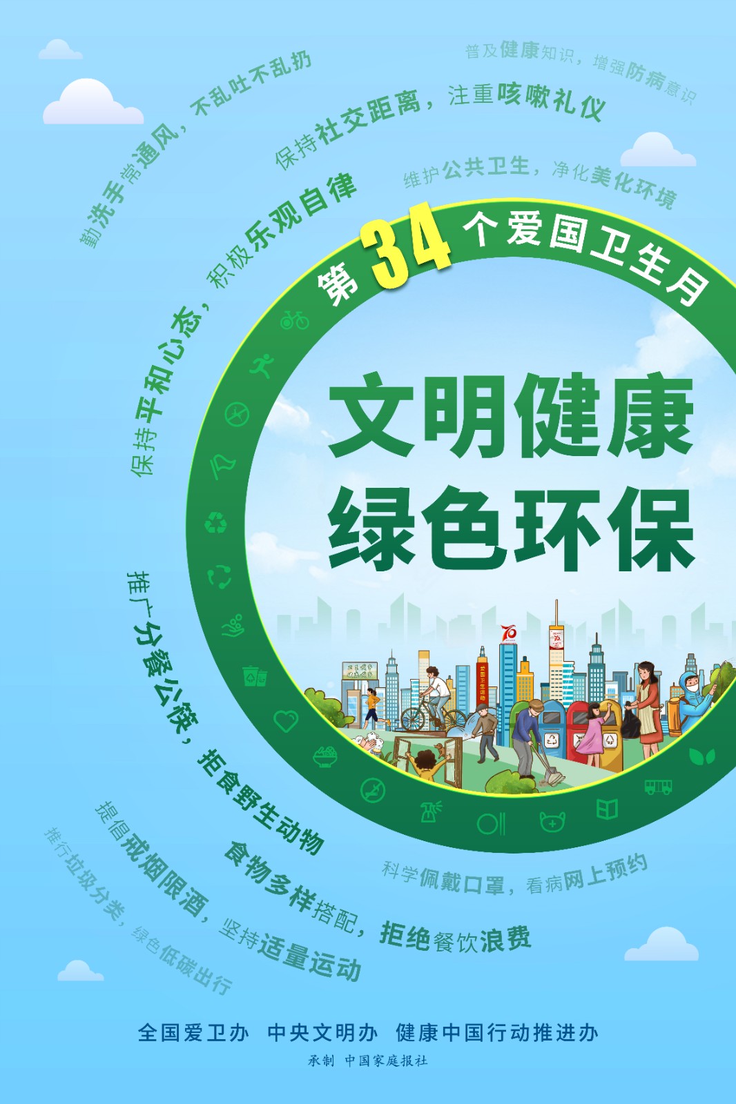 關(guān)注第34個(gè)愛國衛(wèi)生月：文明健康 綠色環(huán)保